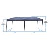 3 x 6m Home Use Outdoor Camping Waterproof Folding Tent with Carry Bag Blue