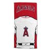 [Personalization Only] OFFICIAL MLB Jersey Personalized Beach Towel - Los Angeles Angels